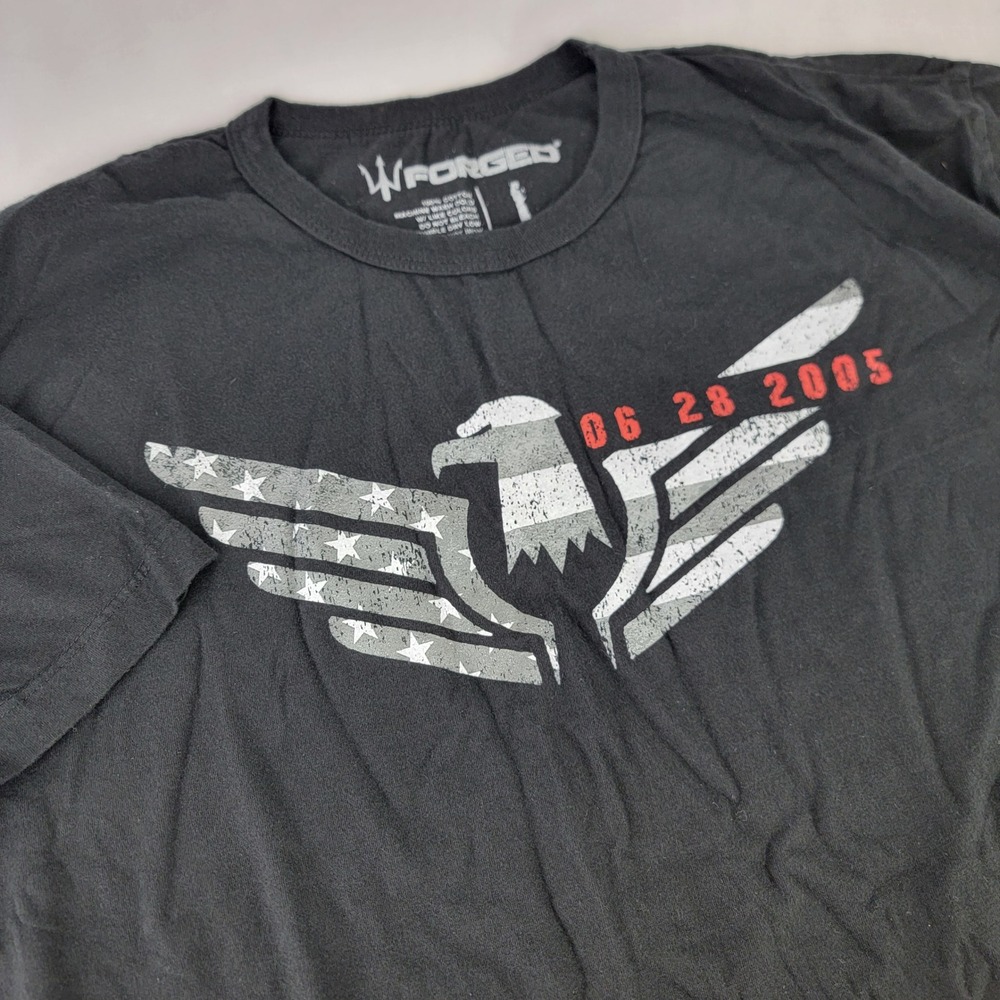Forged US Navy SEALs Operation Red Wings Memorial T-Shirt Black Mens Large